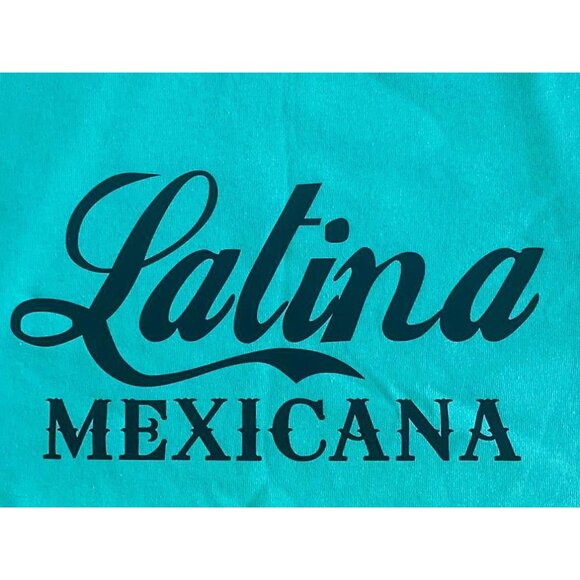 Latina Mexicana Aqua Tee - Picture 2 of 2